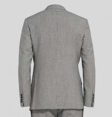 Harry's Grey Puppytooth Wool And Linen Blend Suit Jacket