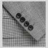 Harry's Grey Puppytooth Wool And Linen Blend Suit Jacket