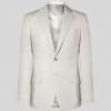 Pale Grey Seishin Slim Fit Wool And Mohair Blend Suit Jacket