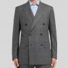 Harry's Grey Double Breasted Prince Of Wales Checked Wool Suit Jacket