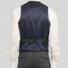 Grey Slim Fit Prince Of Wales Checked Wool Waistcoat