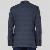 Harry's Navy Double Breasted Checked Wool Blend Blazer