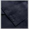 Navy Edgar Slim Fit Unstructured Linen Blazer