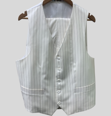 Black Line on White Suit