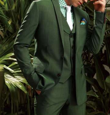 3 Piece Green Suit