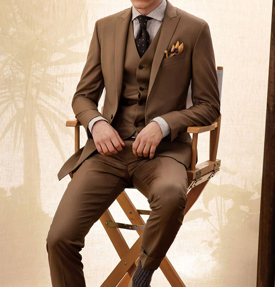 Light Brown 3 Piece Suit