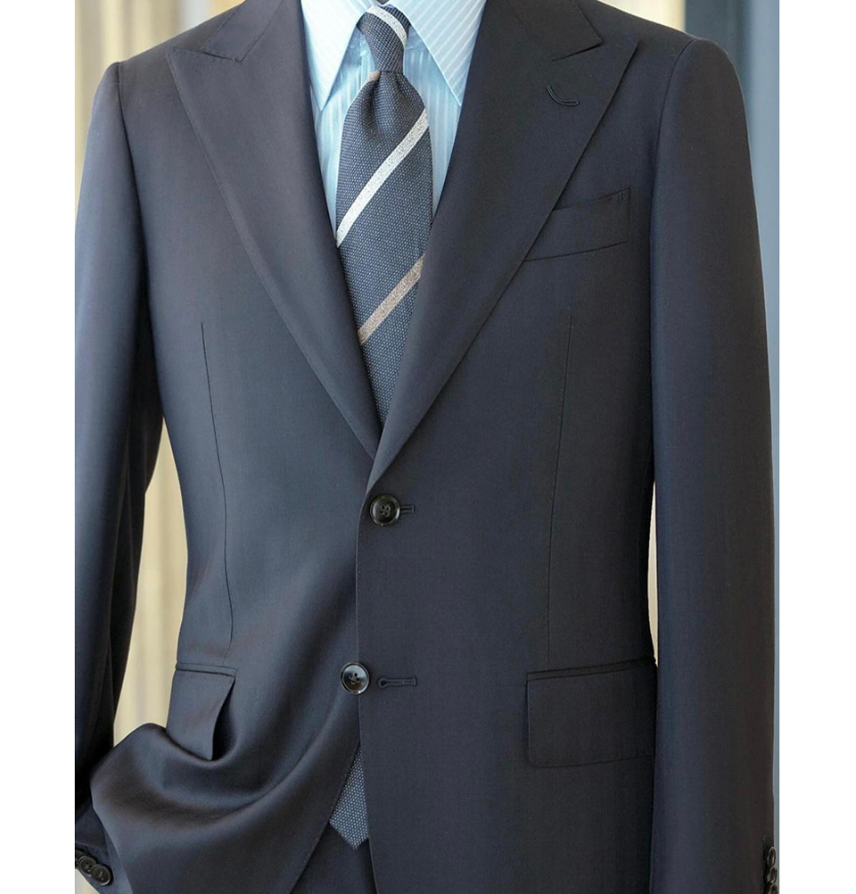 Two Button Blue Suit