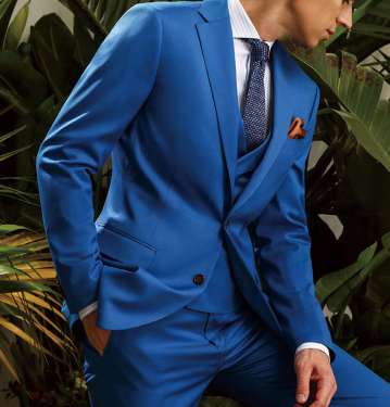 Light Nevy Blue 3 Piece Suit