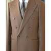 Six Button Brown Suit