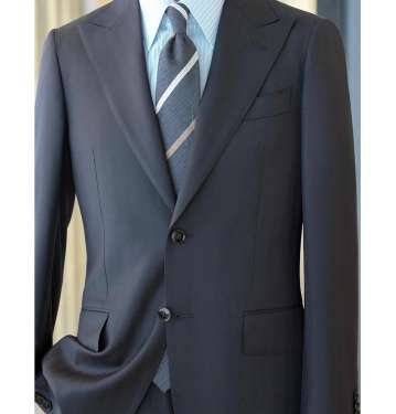 Two Button Blue Suit