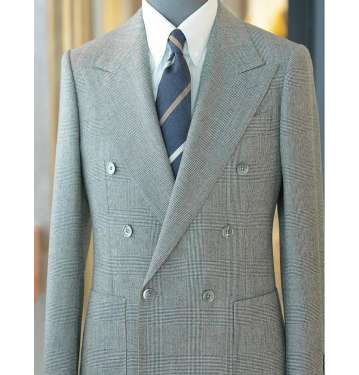 Six Button Check Jacket